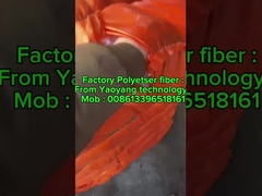 Υφασματικές ίνες Staple Polyester Μεσαίου μεγέθους Crimp Τεχνητές ίνες Staple